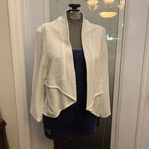 Women's Color Me Cotton White Shrug M